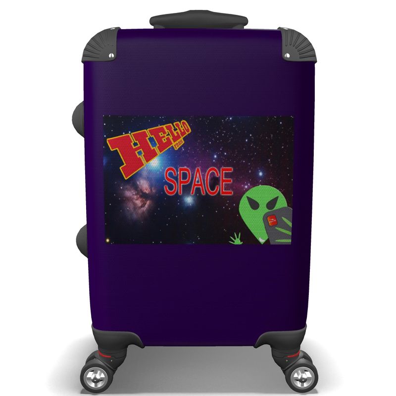 IN CASE OF OOTO - AL - HELLO from SPACE - selfie postcard - suitcase - 1 COLOR -