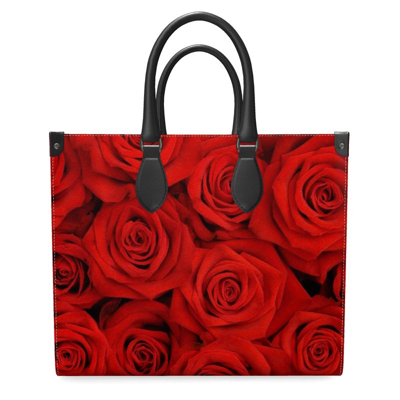 OOTO - ROSE GARDEN - Leather Shopper Bag - 2 SIZES - 2 LEATHERS -