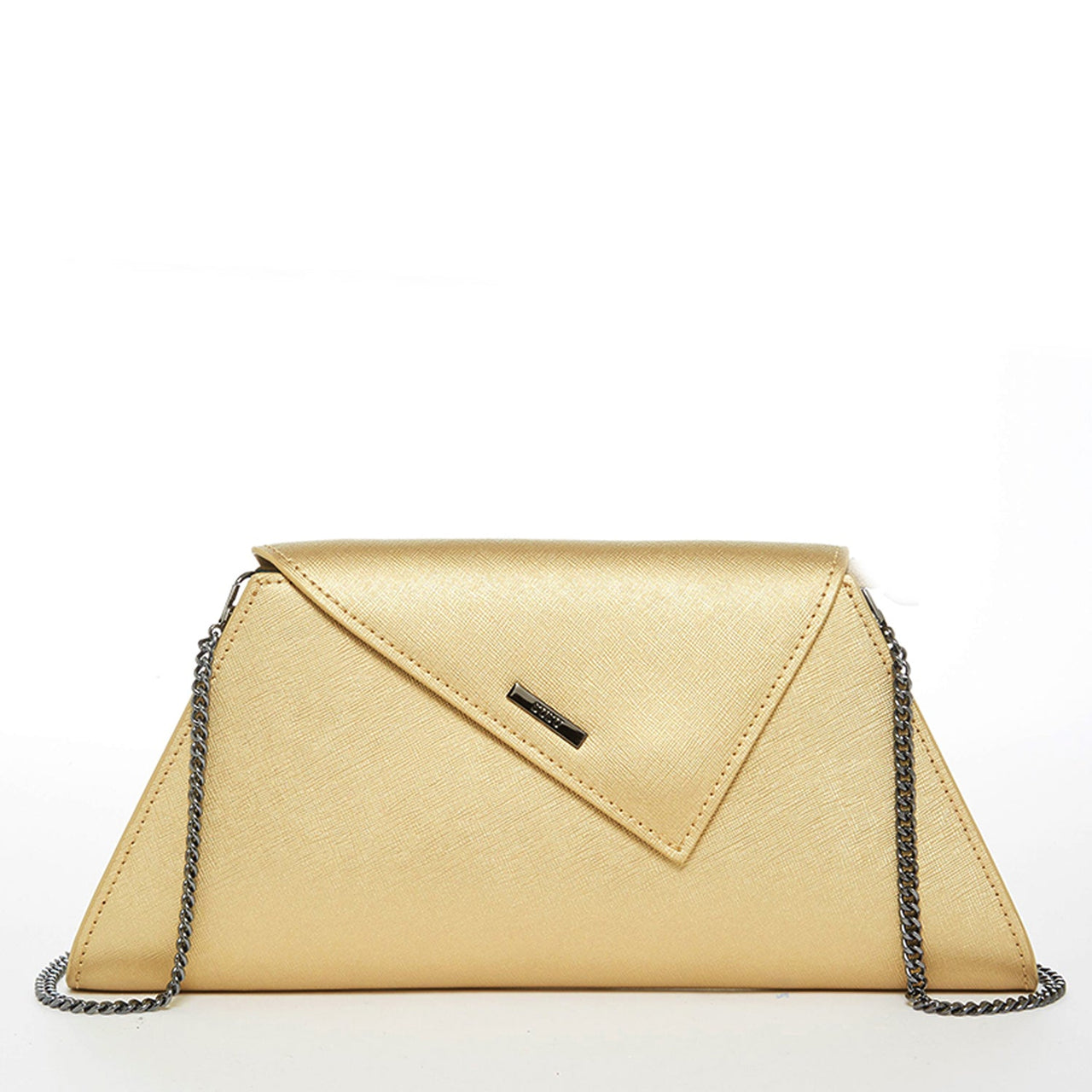 Angelica Metallic Gold Clutch -