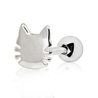 316L Stainless Steel Cat Cartilage Earring -