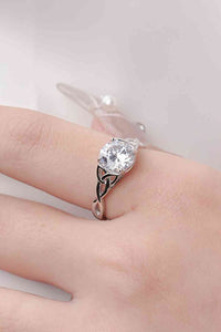 Thumbnail for 2 Carat Moissanite 925 Sterling Silver Ring