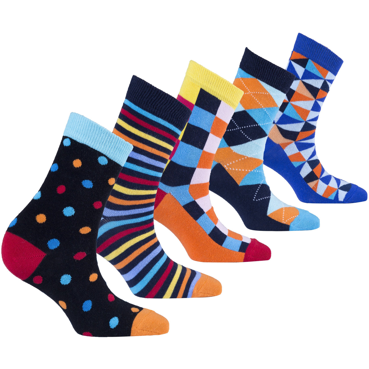 Women's Fashionable Mix Set Socks Set - 5 PACK -