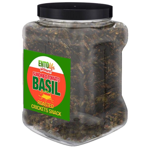 Sun-Dried Tomato Basil Flavored Cricket Snack - Pound Size - I AM STILL WAITING FOR THESE TO COME IN 55 GALLON DRUM SIZE -