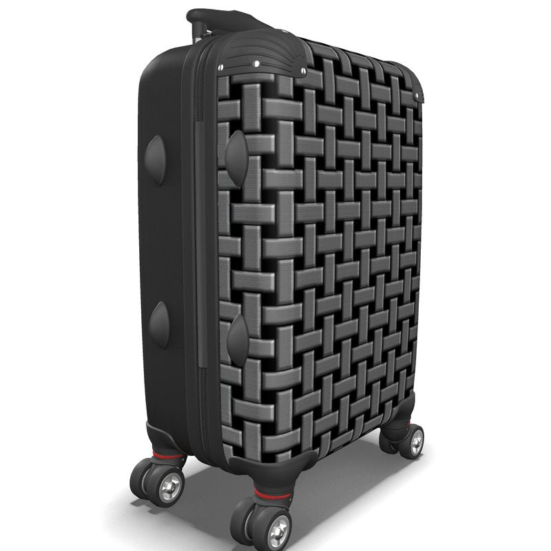 IN CASE OF OOTO - GREY WEAVE ON BLACK - suitcase - 1 COLOR -