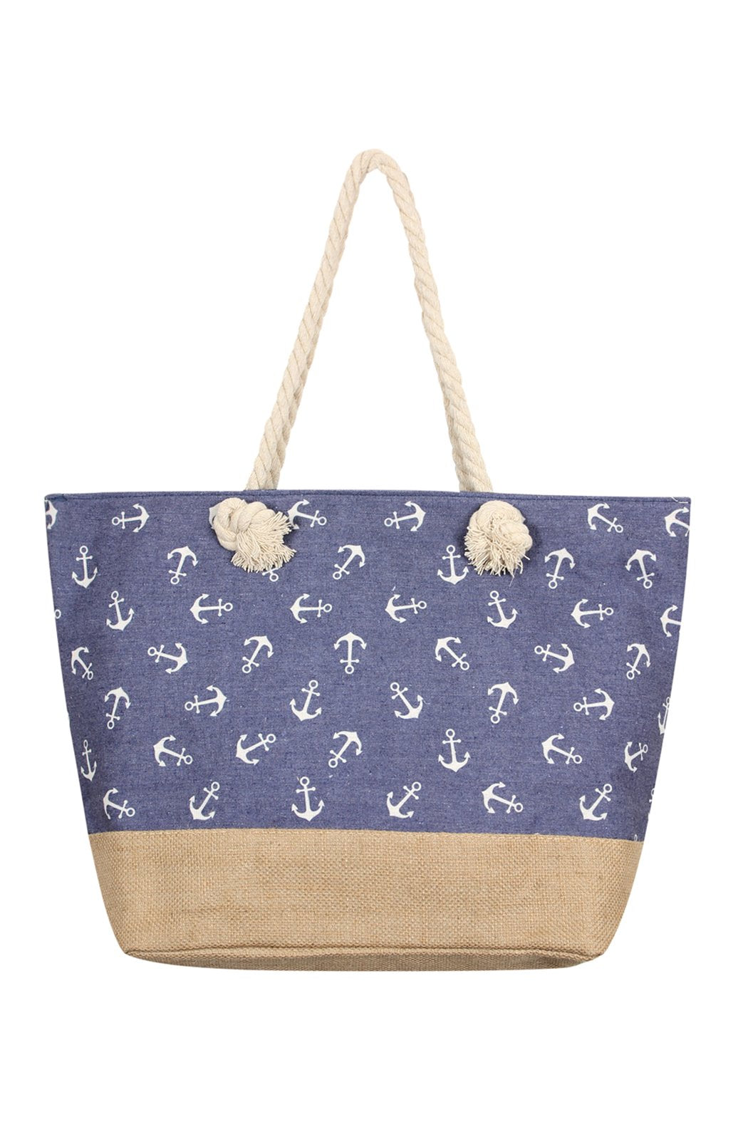 Anchor Print Tote Bags - 8 COLOR STYLES -