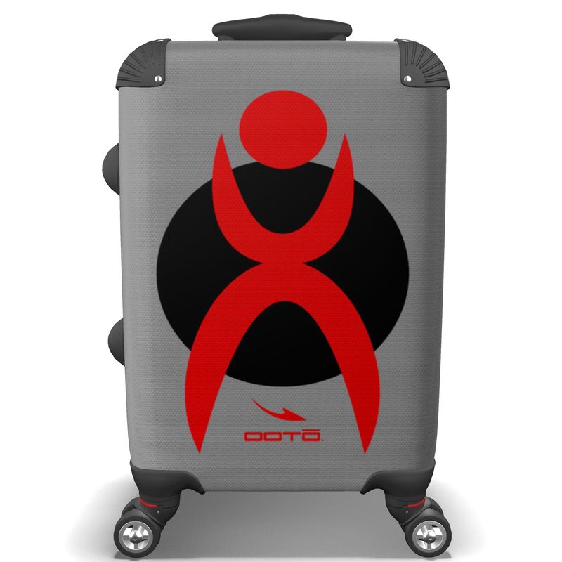 IN CASE OF OOTO - GLYPHIC EN RED OVER BLACK - suitcase - 1 COLOR -