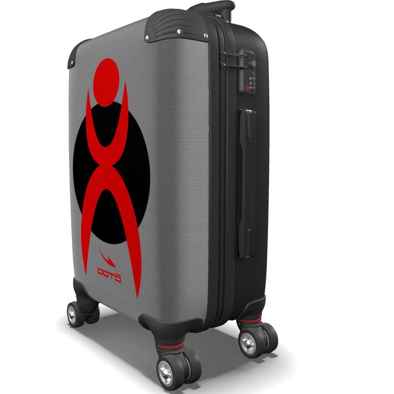 IN CASE OF OOTO - GLYPHIC EN RED OVER BLACK - suitcase - 1 COLOR -