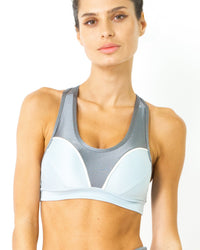 Thumbnail for Savoy - Copacabana Flex-Fit Racerback Sports Bra - Zinc - 1 COLOR -