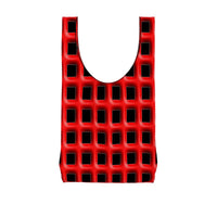 Thumbnail for OOTO - RED GRID - Parachute Shopping bag - 1 COLOR -