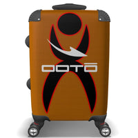 Thumbnail for IN CASE OF OOTO - GLYPHIC EN OUTLINE RED - WHITE DASH - suitcase - 1 COLOR -