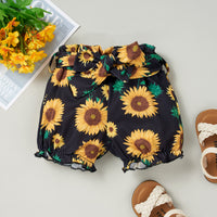 Thumbnail for HELLO SUMMER Bodysuit and Sunflower Print Pants Set with Headband - 3 PCS - T - 1 COLOR COMBO -