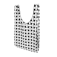 Thumbnail for OOTO - WHITE WEAVE ON BLACK - Shopping bag - 1 COLOR -