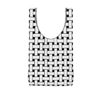 Thumbnail for OOTO - WHITE WEAVE ON BLACK - Shopping bag - 1 COLOR -