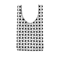 Thumbnail for OOTO - WHITE WEAVE ON BLACK - Shopping bag - 1 COLOR -