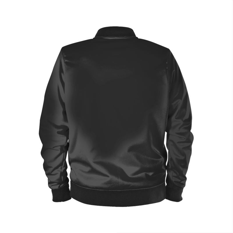 OOTO - DASH EN WHITE ON BLACK - Mens bomber jacket - 4 INNER/OUTER FINISHES -