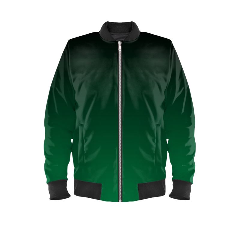 OOTO - BLACK TO GREEN - Mens bomber jacket - 4 INNER/OUTER FINISHES -