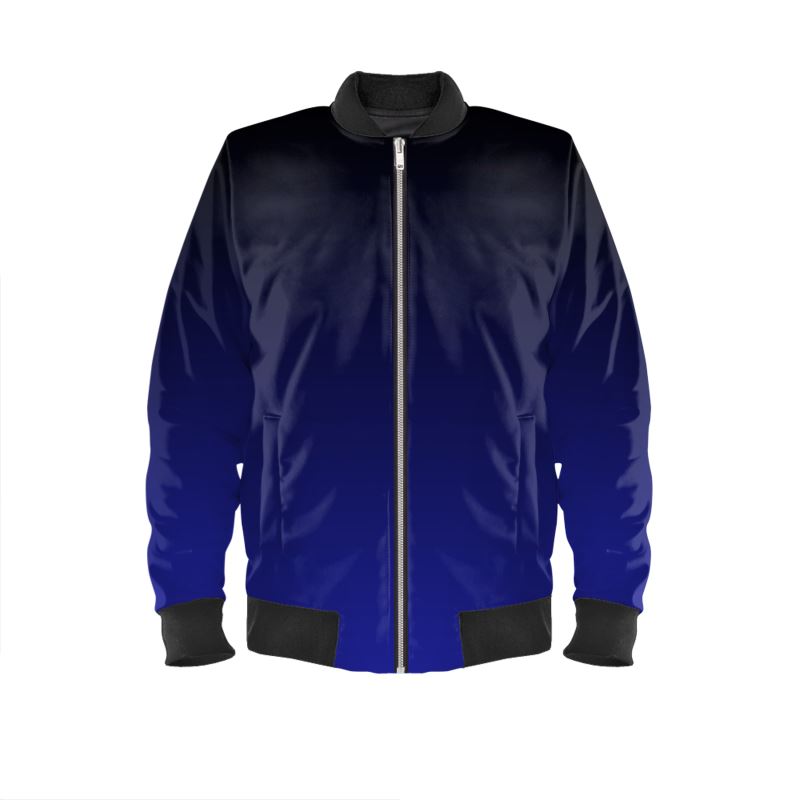 OOTO - BLACK TO BLUE - Mens bomber jacket - 4 INNER/OUTER FINISHES -