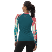 Thumbnail for FYC - Women's Palm Season Sleeve Performance Rash Guard UPF 40+ - 1 COLOR -