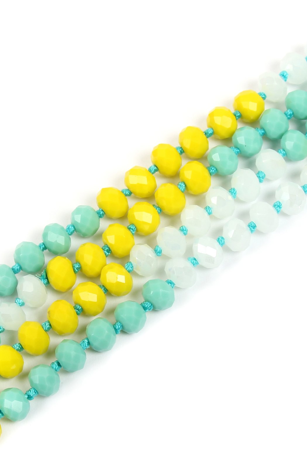 Riah Fashion - Multi Tone Glass Beads Necklace - 14 COLORS -