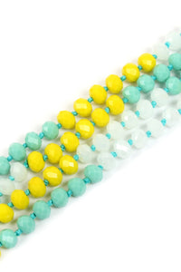 Thumbnail for Riah Fashion - Multi Tone Glass Beads Necklace - 14 COLORS -