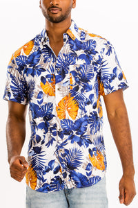 Thumbnail for WEIV - Digital Print Hawaiian Short Sleeve Shirt -