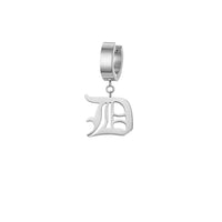 Thumbnail for Mister - Old English Initial Earring - ALL 26 LETTERS - 2 FINISHES - FIND YOURS! -