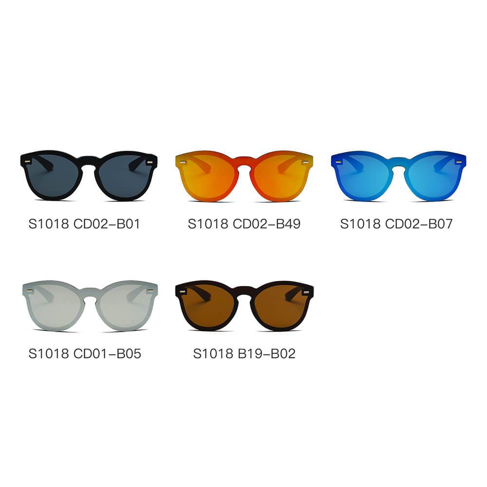 Durant | S1018 - Unisex Mirror Round Sunglasses - 5 COLORS -