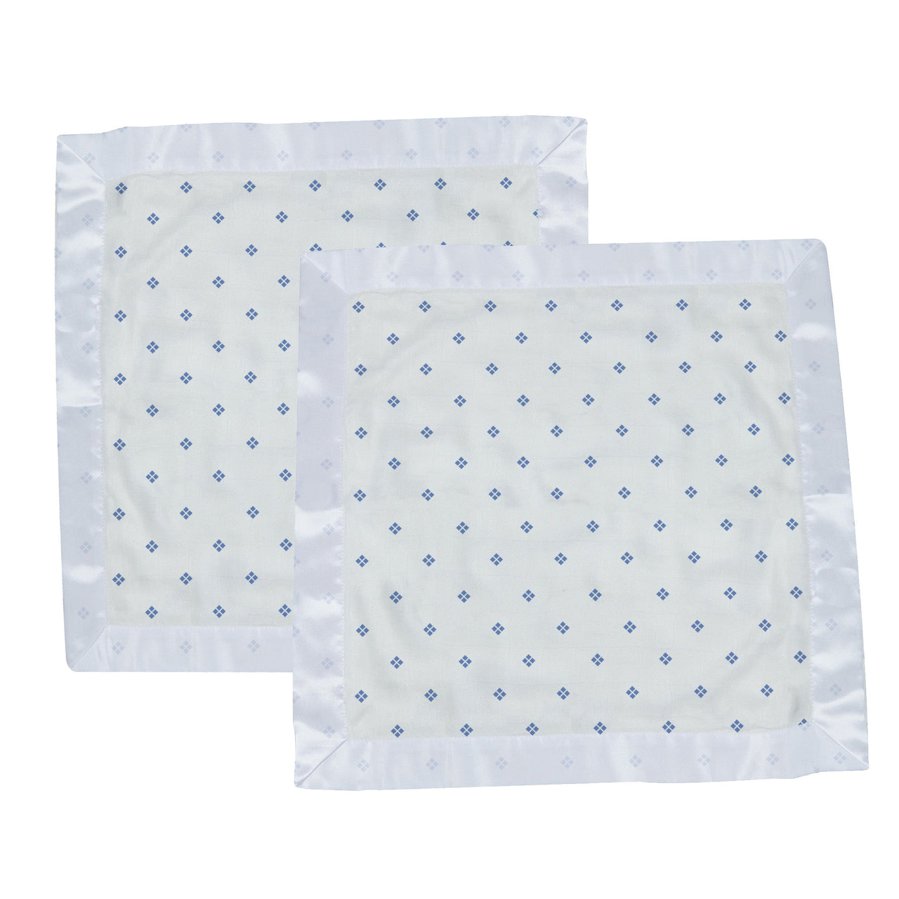 Periwinkle Diamond Polka Dot Bamboo Newcastle Blankie -