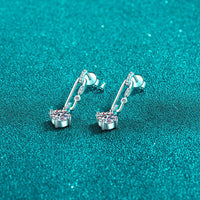 Thumbnail for 2 Carat Moissanite 925 Sterling Silver Earrings