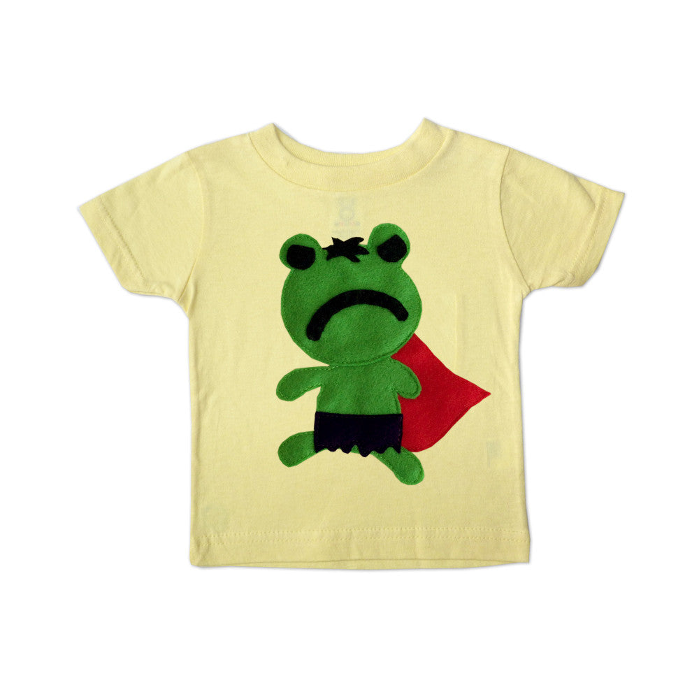 Kids Superhero Shirt - Team Super Animals - Hopper Froggy - 1 COLOR -