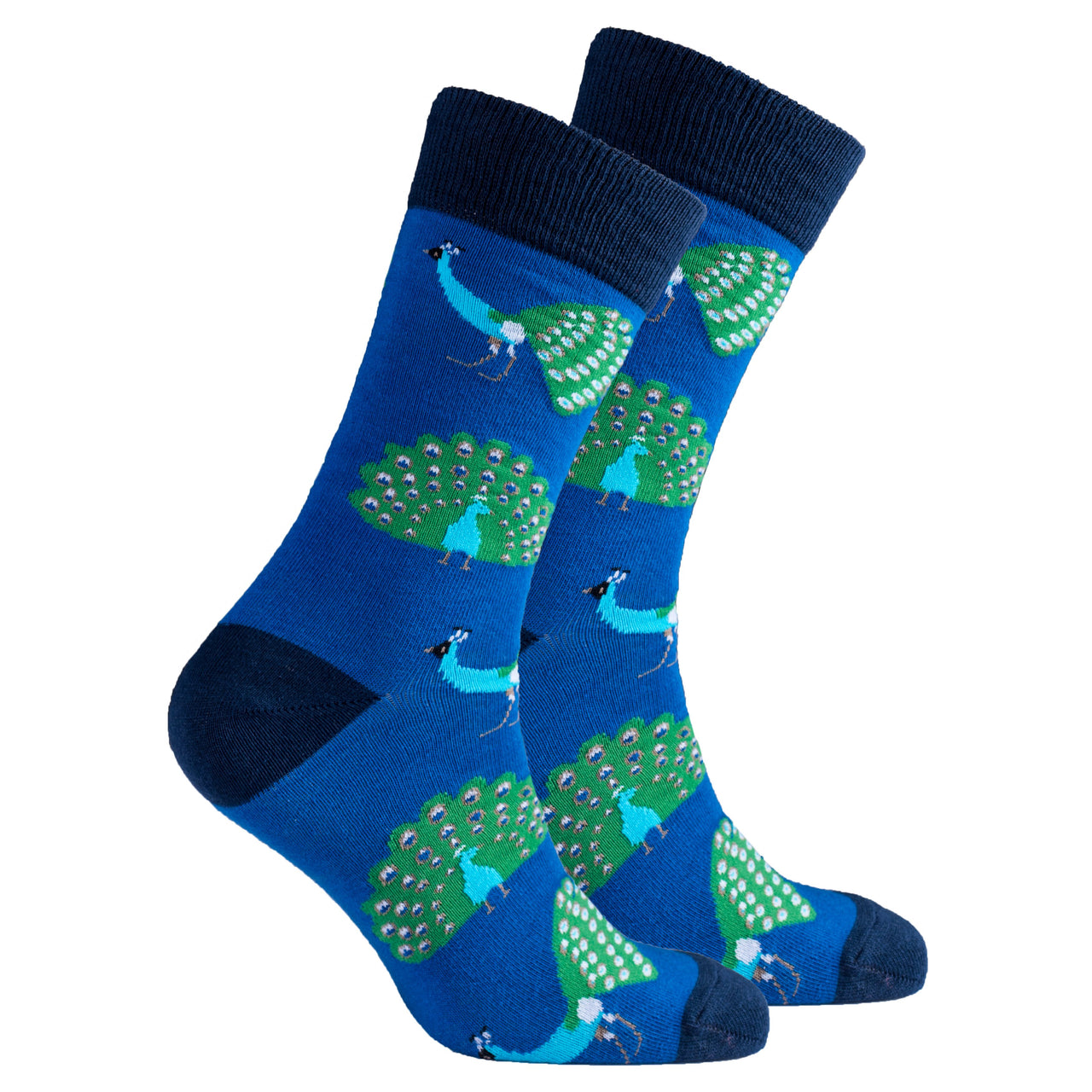 Men's Peacock Socks - 1 COLOR -