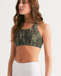 Thumbnail for Chaluisant - Graphic Camo Women's Seamless Sports Bra -