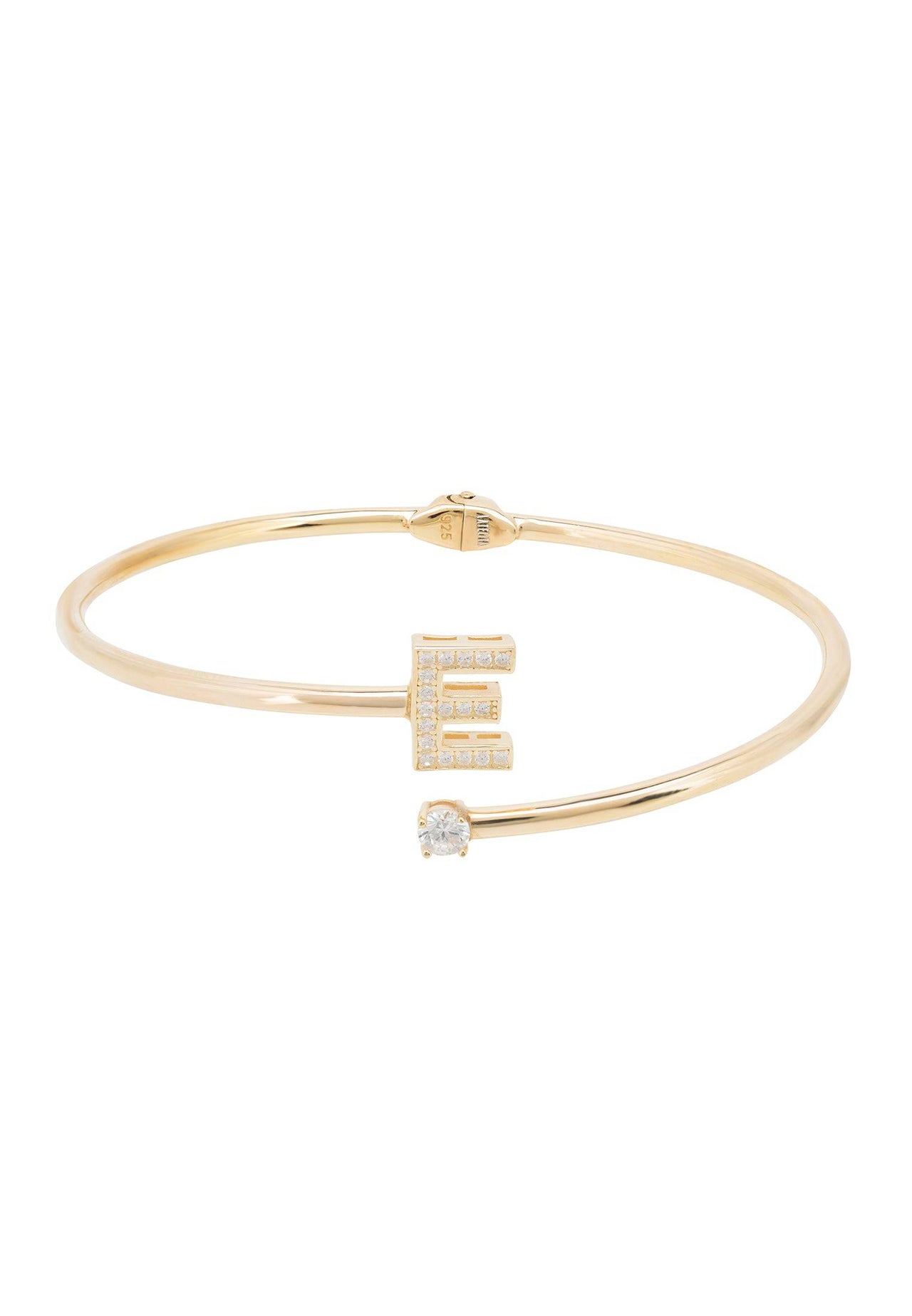 Initial Bangle Gold E -