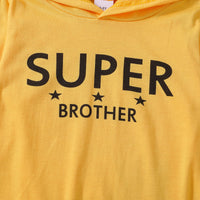 Thumbnail for SUPER BROTHER Graphic Long Sleeve Hoodie - T - 1 COLOR -