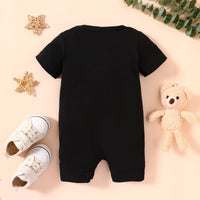 Thumbnail for Baby Bear Graphic Short Sleeve Romper - T - 5 SIZES - 1 COLOR -