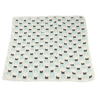 Thumbnail for Peek-A-Boo Cats and White Bamboo Muslin Newcastle Blanket -