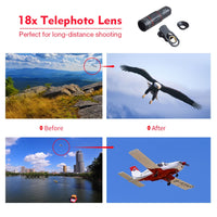 Thumbnail for APEXEL Telefon Camera Lens Universal 18X Telescope Zoom Telescope for Mobile Phone - [16 DAY DELIVERY] -