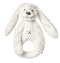 Thumbnail for Ivory Rabbit Richie Plush Animal Rattle by Happy Horse - 1 COLOR -