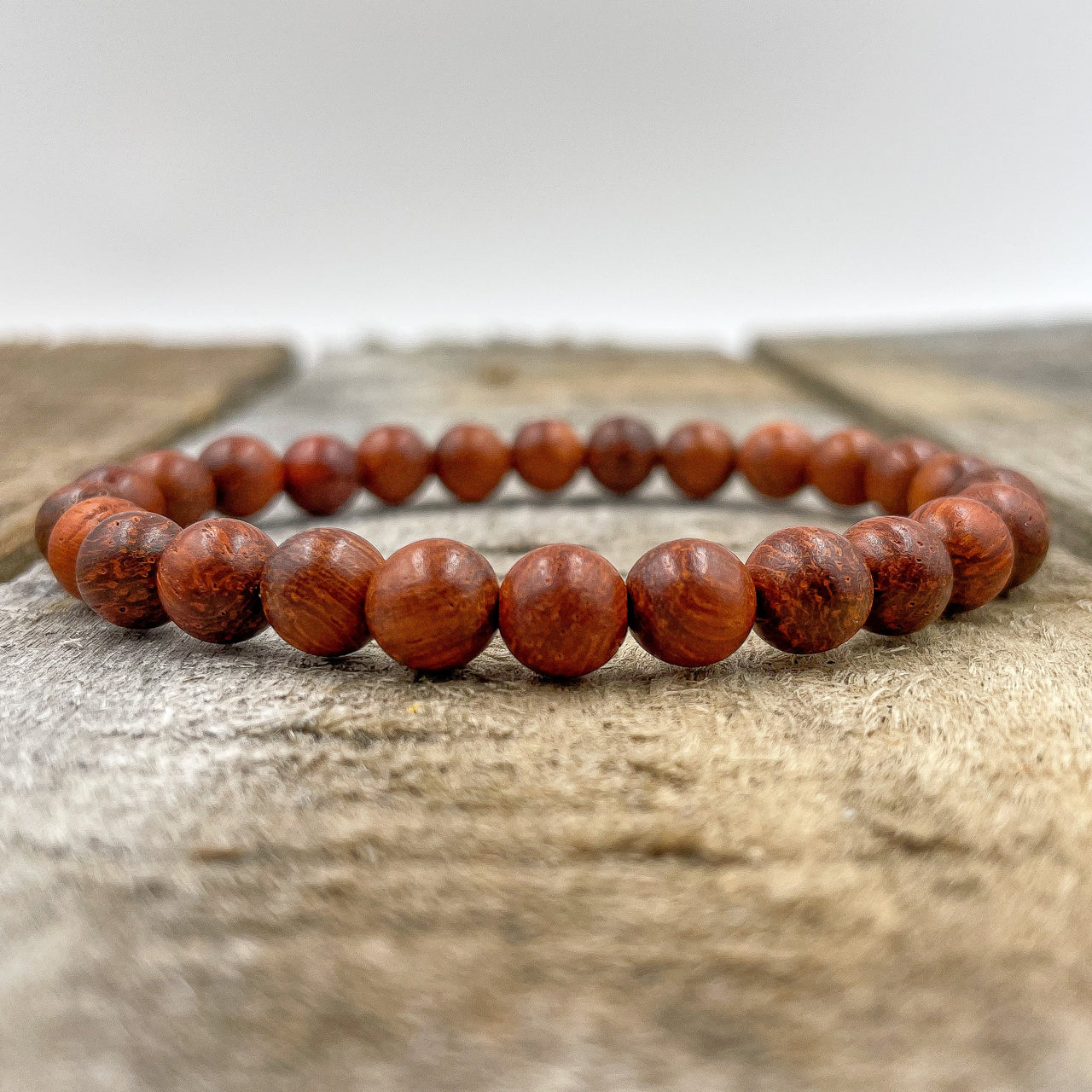 Union - Red Rosewood Mala Beaded Bracelet -