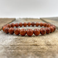 Thumbnail for Union - Red Rosewood Mala Beaded Bracelet -