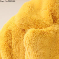 Thumbnail for Sharon Tatem - Faux Fur Coat - Elegant Fluffy Thick Warm Artificial Fur Coat - 8 COLORS -