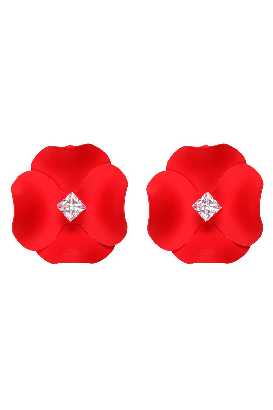 Riah Fashion - Flower Earrings - 7 COLORS -