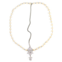 Thumbnail for KRISTIN PERRY - Draping Pearls Chain Headpiece - 3 COLORS -