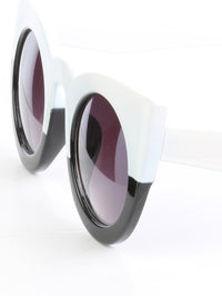 Thumbnail for Trendy Colorblock Cateyes Sunglasses - 1 COLOR -