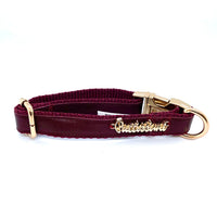 Thumbnail for Puccissime - Red Wine Collar, Bow Tie and Leash - 3 PCS. - 4 SIZES -