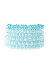 Thumbnail for Seven Lines Glass Beads Stretch Bracelet - 22 COLORS