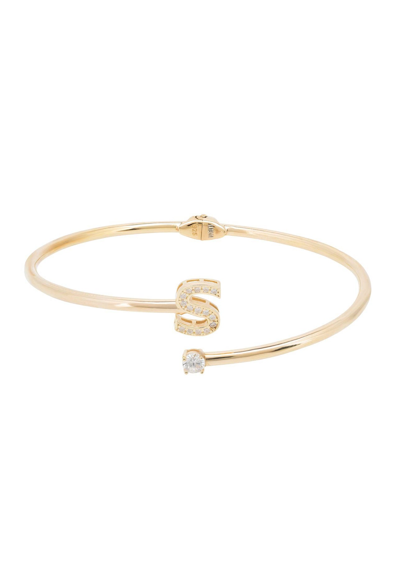 Initial Bangle Gold S -