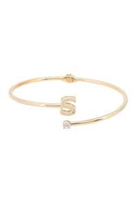 Thumbnail for Initial Bangle Gold S -