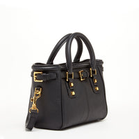 Thumbnail for Emma Leather Satchel Bag Black -