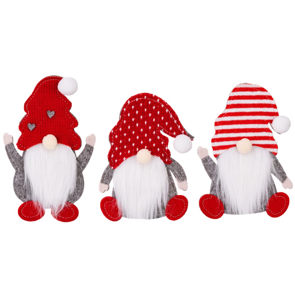 3-Piece Gnome Cutlery Holders - 6.7" - 3 PCS. - [5-10 DAY DELIVERY] - T -